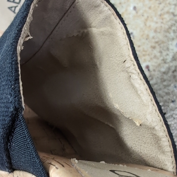 Abound | Black and Tan Cork 4" Wedge Sandals Size 7.5 - Picture 9 of 12